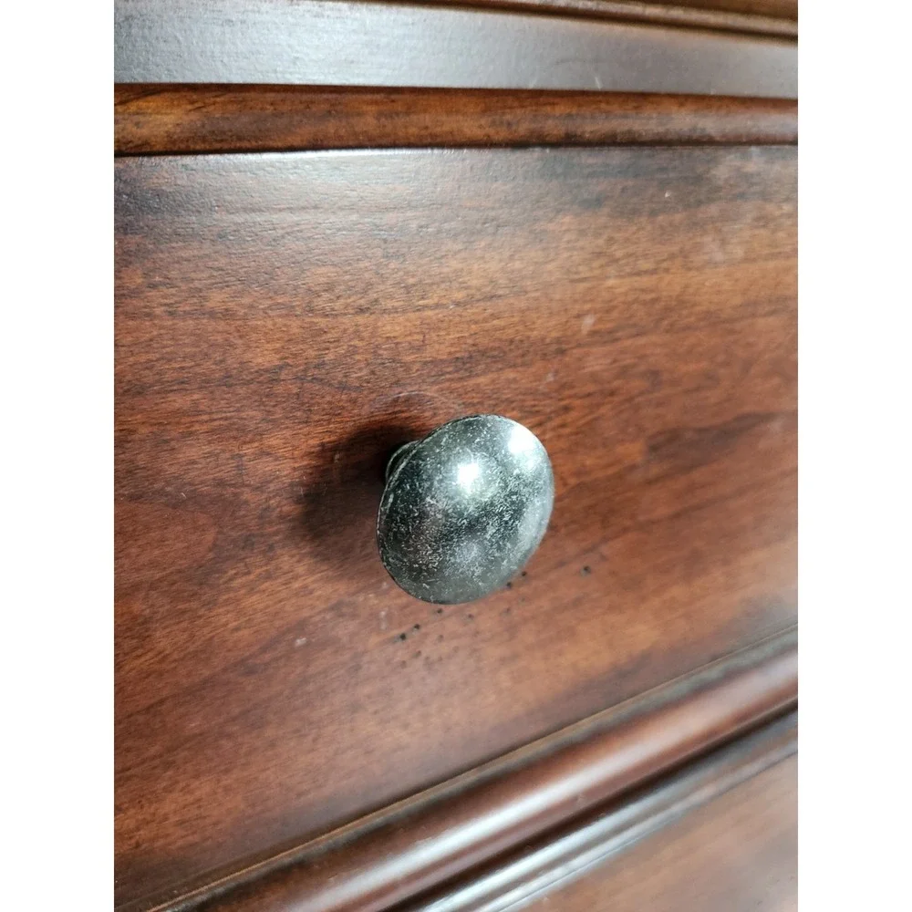 13 IKEA HEMNES ? Drawer Knobs Pull Handles with screws Large HEAVY Blk Silver
